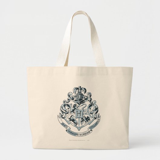 Harry Potter | Hogwarts Crest - blauw Grote Tote Bag (Voorkant)