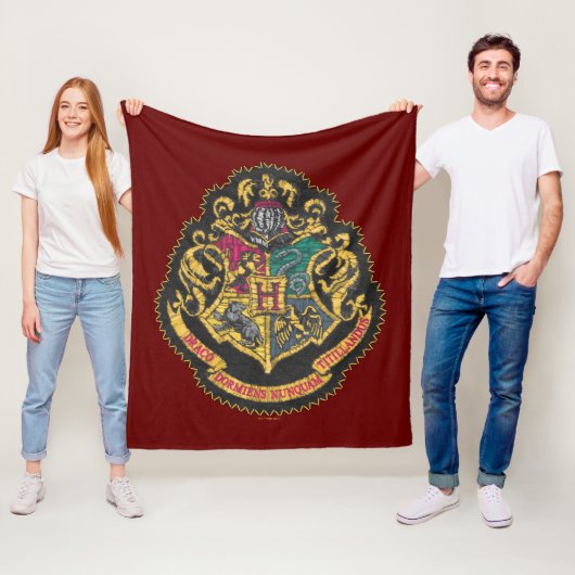 Harry Potter | Hogwarts Crest Fleece Deken (In situ)