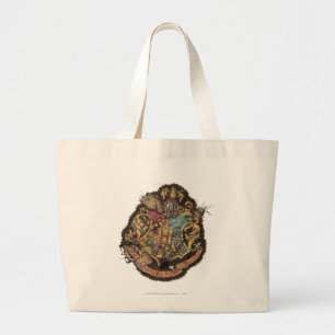 Harry Potter    Hogwarts Crest Grote Tote Bag