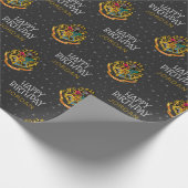 Harry Potter | Hogwarts Crest - Happy Birthday Cadeaupapier (Hoek)