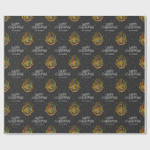 Harry Potter | Hogwarts Crest - Happy Kerstmis Cadeaupapier (Vlak)