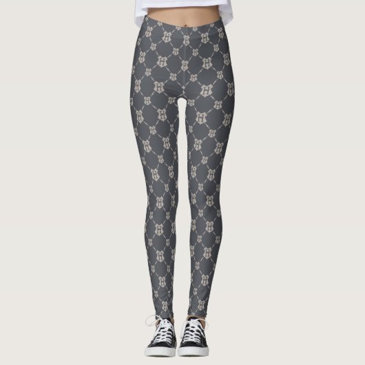 Harry Potter | Hogwarts Crest Pattern Leggings (Voorkant)
