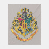 Harry Potter | Hogwarts Crest - Volledige kleur Fleece Deken (Voorkant)