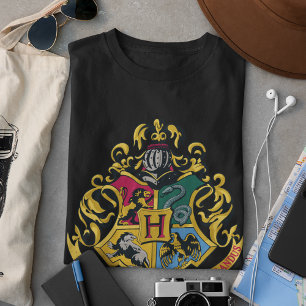 Harry Potter Hogwarts Crest - Volledige kleur Tri-Blend Shirt
