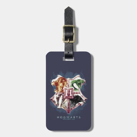 Harry Potter | HOGWARTS™ Crest Watercolor Bagagelabel (Voorkant verticaal)