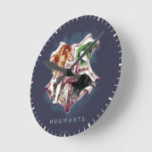 Harry Potter | HOGWARTS™ Crest Watercolor Ronde Klok (Hoek)
