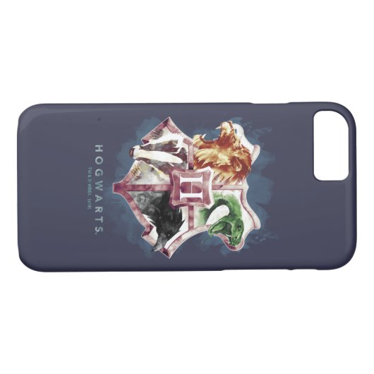 Harry Potter | HOGWARTS™ Crest Waterverf Case-Mate iPhone Case (Achterkant (Horizontaal))