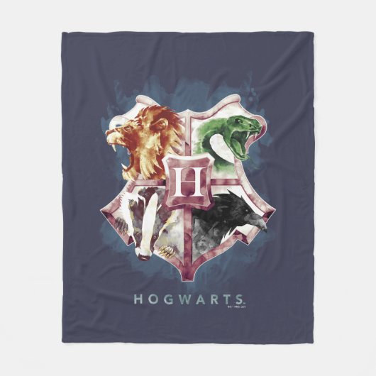 Harry Potter | HOGWARTS™ Crest Waterverf Fleece Deken (Voorkant)