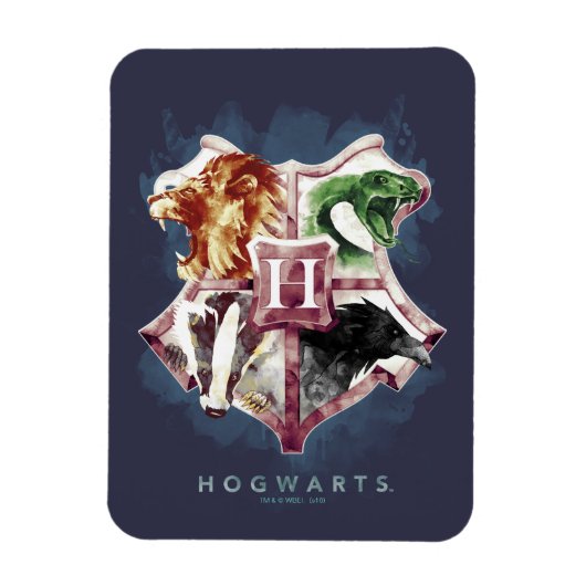Harry Potter | HOGWARTS™ Crest Waterverf Magneet (Verticaal)