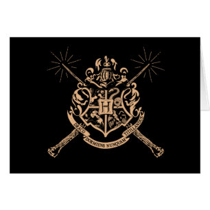 Harry Potter Hogwarts Crossed Wands Crest