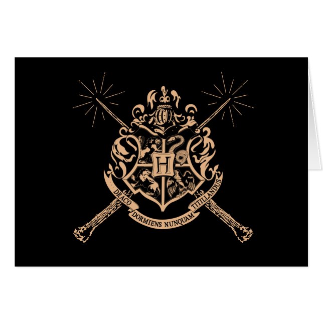 Harry Potter | Hogwarts Crossed Wands Crest (Devant horizontal)
