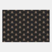 Harry Potter | Hogwarts Crossed Wands Crest Inpakpapier Vel (Voorkant 3)