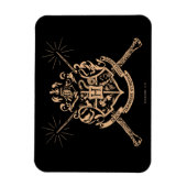 Harry Potter | Hogwarts Crossed Wands Crest Magneet (Verticaal)