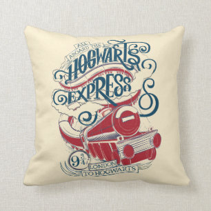Harry Potter   Hogwarts Express Typografie Kussen