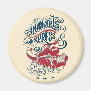 Harry Potter Hogwarts Express Typografie Magneet