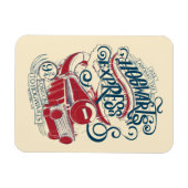 Harry Potter | Hogwarts Express Typografie Magneet (Horizontaal)