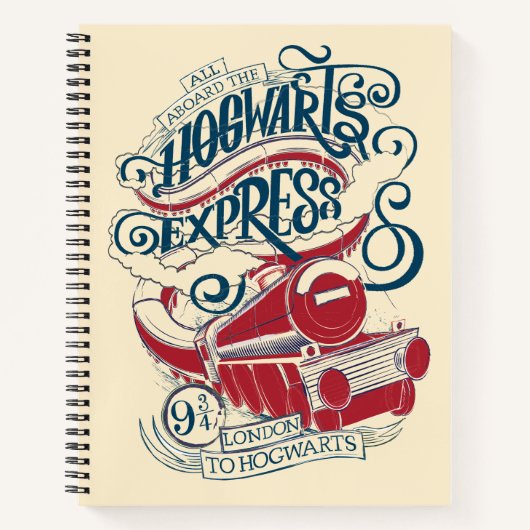 Harry Potter | Hogwarts Express Typografie Notitieboek (Voorkant)