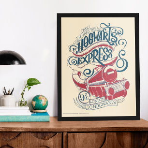 Harry Potter   Hogwarts Express Typografie Poster