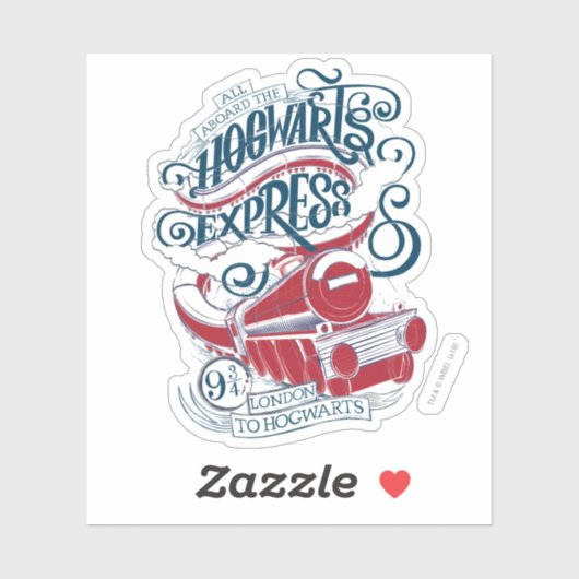 Harry Potter | Hogwarts Express Typografie Sticker (Vel)