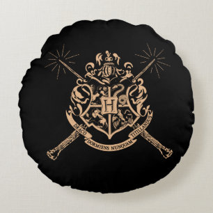 Harry Potter   Hogwarts Gekruist CREST van Rond Kussen