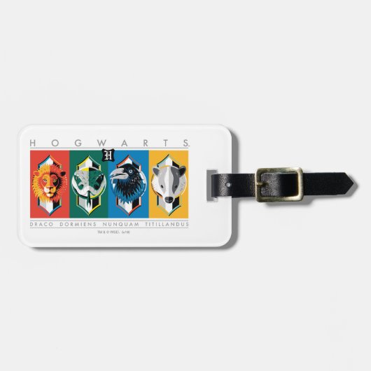 Harry Potter | HOGWARTS™ House Sigils Bagagelabel (Voorkant horizontaal)