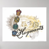Harry Potter | Hogwarts Houses - Volledige kleur Poster (Voorkant)
