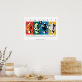 Harry Potter | HOGWARTS™ Huis-symbolen Poster (Keuken)