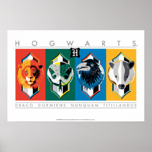 Harry Potter   HOGWARTS™ Huis-symbolen Poster
