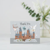 Harry Potter | Hogwarts Kasteel Dank je Briefkaart (Staand voorkant)