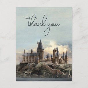Harry Potter Hogwarts Kasteelhochzeit Bedankt Briefkaart