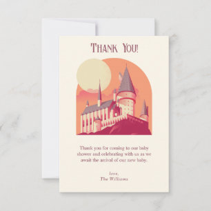 Harry Potter Hogwarts Meisje Baby Borrel Bedankkaart
