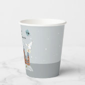 Harry Potter | Hogwarts Pattern Baby shower Papieren Bekers (Achterkant)