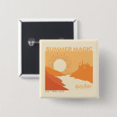 HARRY POTTER™ | HOGWARTS™ Summer Magic Vierkante Button 5,1 Cm (Voorkant /achterkant)