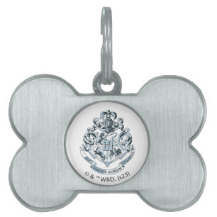Harry Potter Hogwarts Wapen - Blauw Huisdieren Naamplaatje