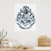 Harry Potter | Hogwarts Wapen - Blauw Poster (Keuken)