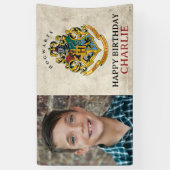 Harry Potter Hogwarts Wapen Verjaardag Spandoek (Verticaal)
