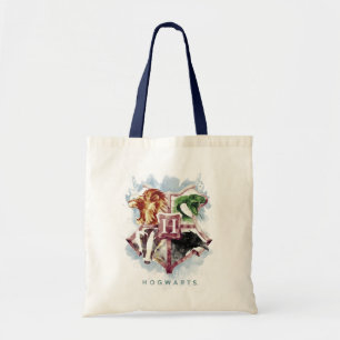 Harry Potter HOGWARTS™ Wapenkleuren in Waterverf Tote Bag