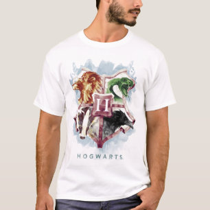 Harry Potter HOGWARTS™ Wapenkleuren Waterverf T-shirt
