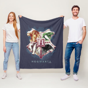 Harry Potter HOGWARTS™ Wapenschild in Waterverf Fleece Deken