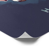 Harry Potter | HOGWARTS™ Wapenschild in Waterverf Poster (Hoek)