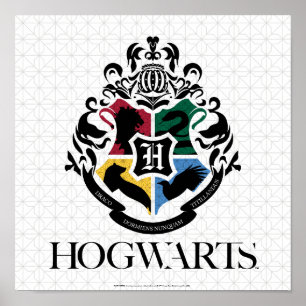Harry Potter HOGWARTS™ Wapenschild van de Huizen Poster