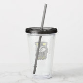 HARRY POTTER™ | HUFFLEPUFF™ Athletic Badge Acryl Drinkbeker (Achterkant)