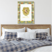 HARRY POTTER™ | HUFFLEPUFF™ Crest Canvas Afdruk (Insitu (Slaapkamer))