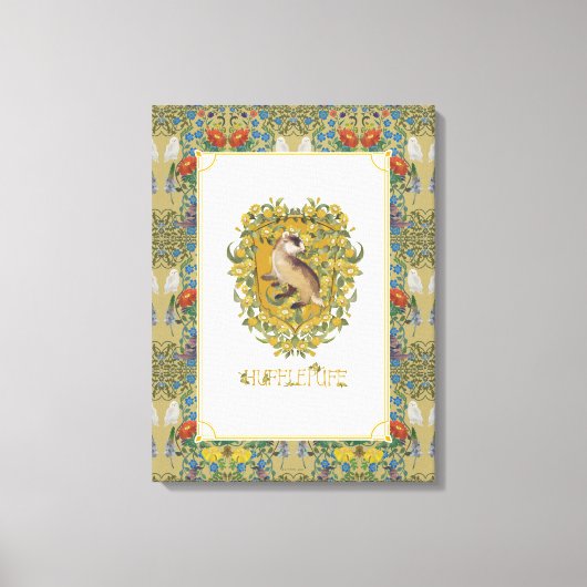 HARRY POTTER™ | HUFFLEPUFF™ Crest Canvas Afdruk (Voorkant)