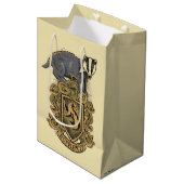Harry Potter | Hufflepuff Crest met Badger Medium Cadeauzakje (Voorkant Gekanteld)
