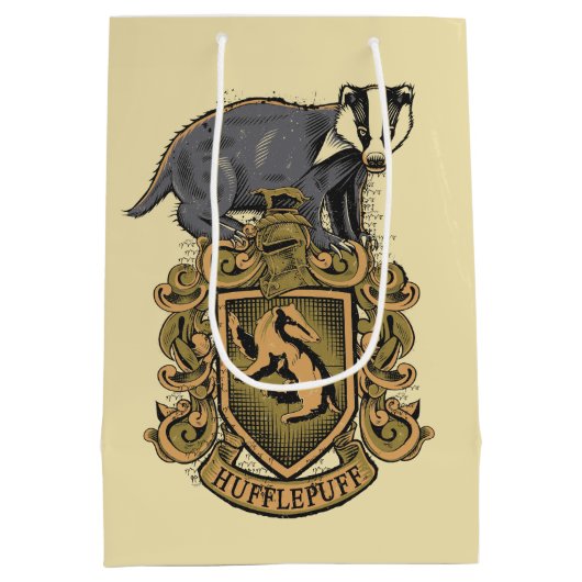 Harry Potter | Hufflepuff Crest met Badger Medium Cadeauzakje (Achterkant)