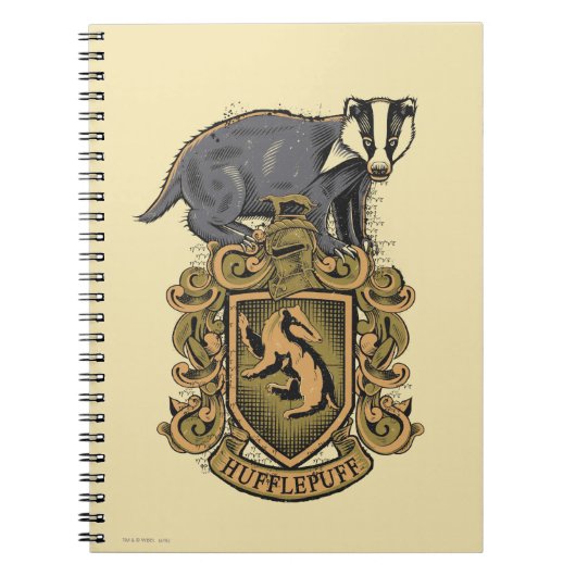 Harry Potter | Hufflepuff Crest met Badger Notitieboek (Voorkant)