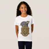 Harry Potter | Hufflepuff Crest met Badger T-shirt (Voorkant volledig)