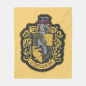 Harry Potter | Hufflepuff Crest Patch Fleece Deken (Voorkant)