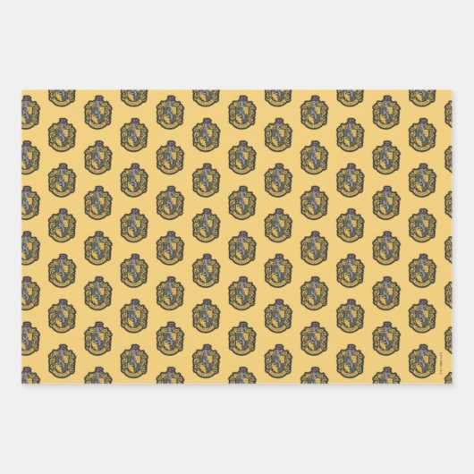 Harry Potter | Hufflepuff Crest Patch Inpakpapier Vel (Voorkant 2)